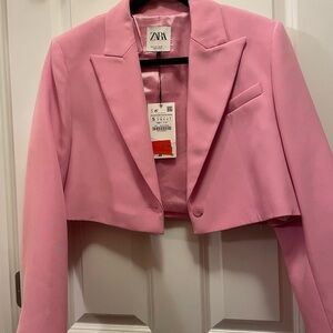 Zara Women's Blazer in Vibrant Pink